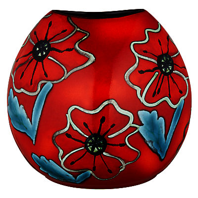Poole Pottery Poppyfield Purse Vase, H20cm Poole Pottery Poppyfield Purse Vase, H20cm
